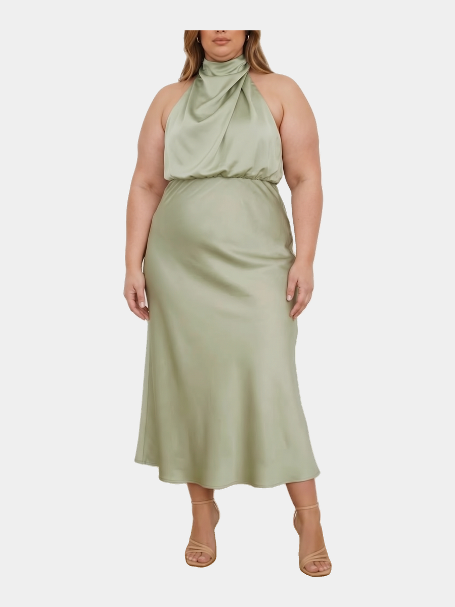 Sahara Draped Dress plus size hero