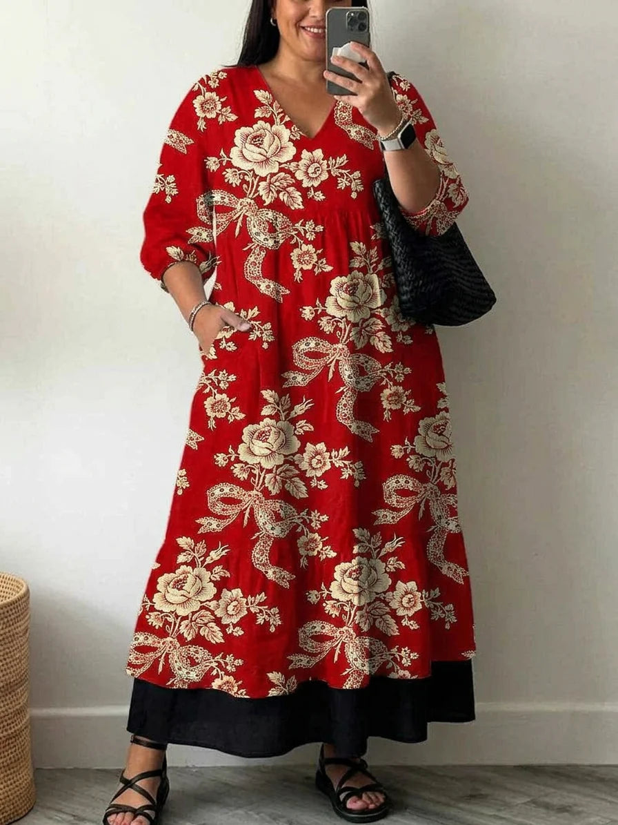Elegant Printed Dress Julia