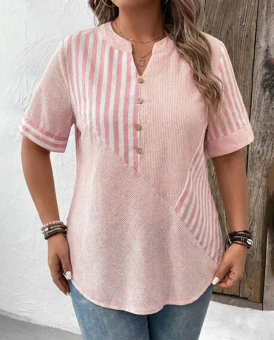 Monroe | Soft Striped Blouse