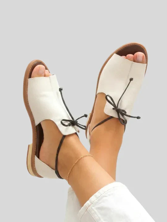 Lilliana | Tie-Front Flat Sandals For Women