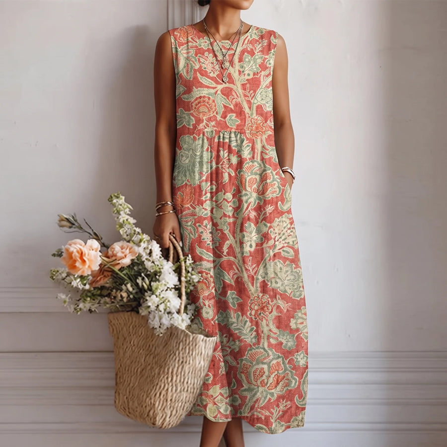 Alba | Sleeveless Midi Dress For Women