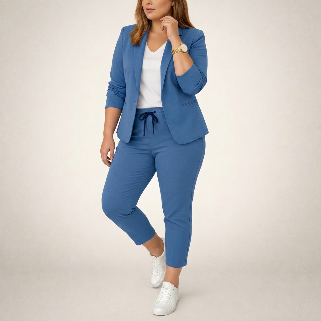 Eva | Loose Suit Set with a Sporty Accent