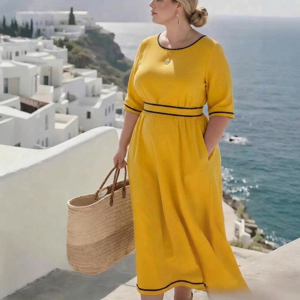 Abigail Commuter Maxi Dress: Elegant Everyday Sophistication