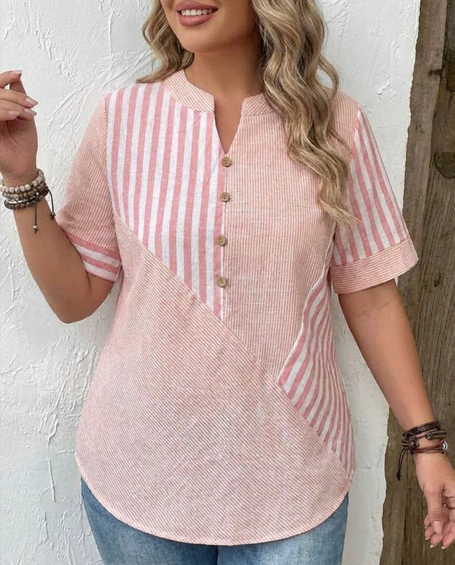 Monroe | Soft Striped Blouse