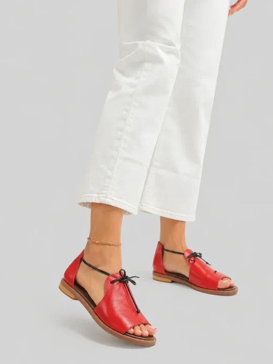Lilliana | Tie-Front Flat Sandals For Women
