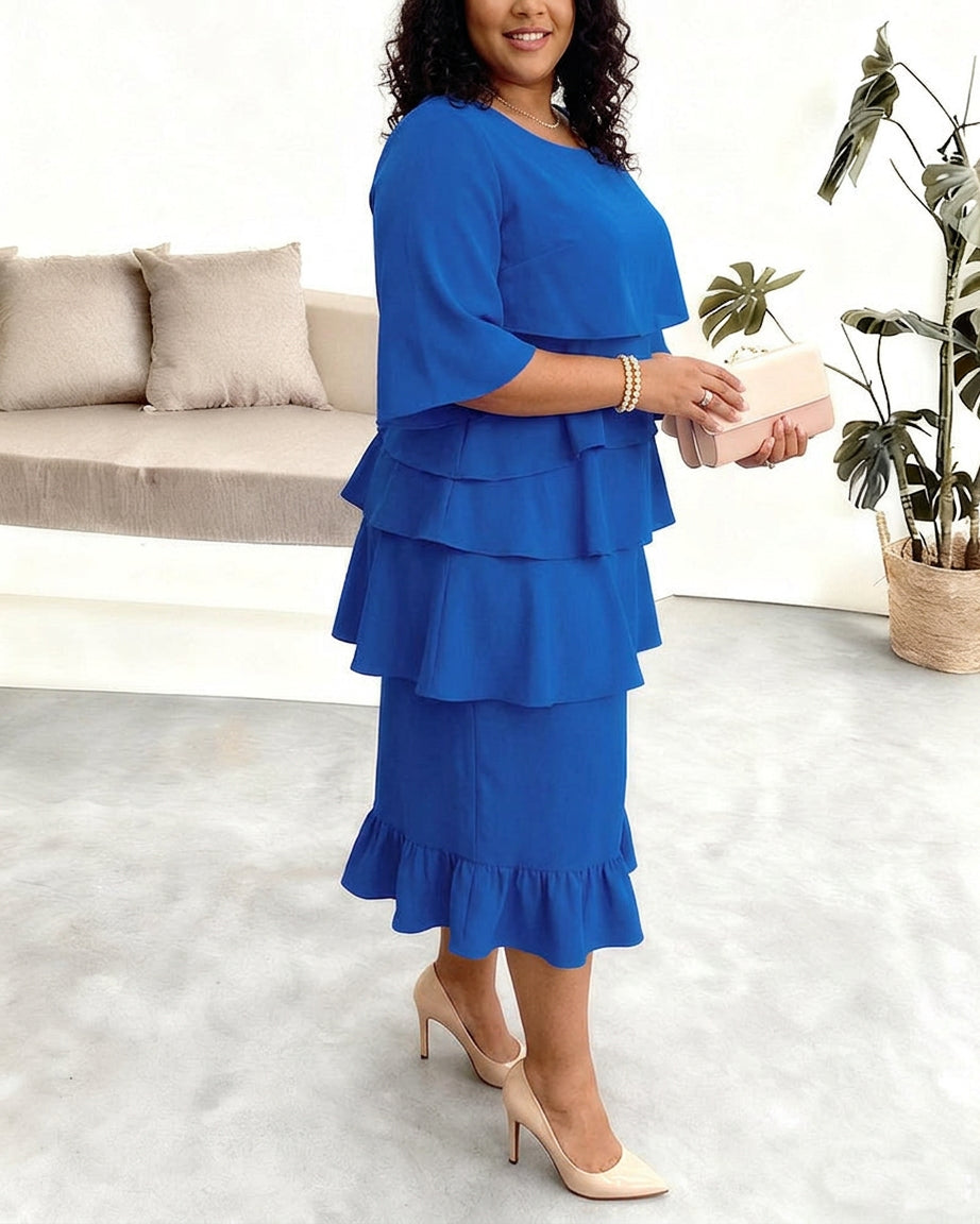 Patricia | Elegant Comfort Ruffle Dress
