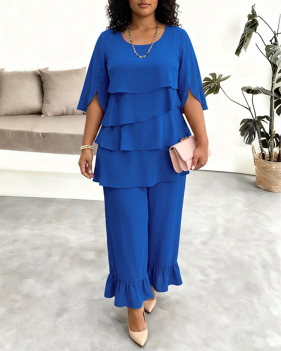Patricia | Elegant Comfort Ruffle Dress