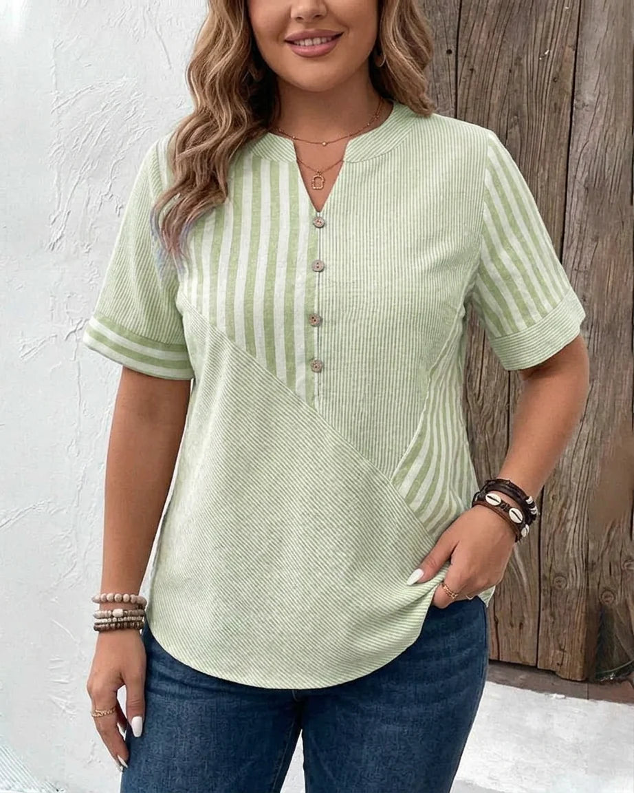 Monroe | Soft Striped Blouse