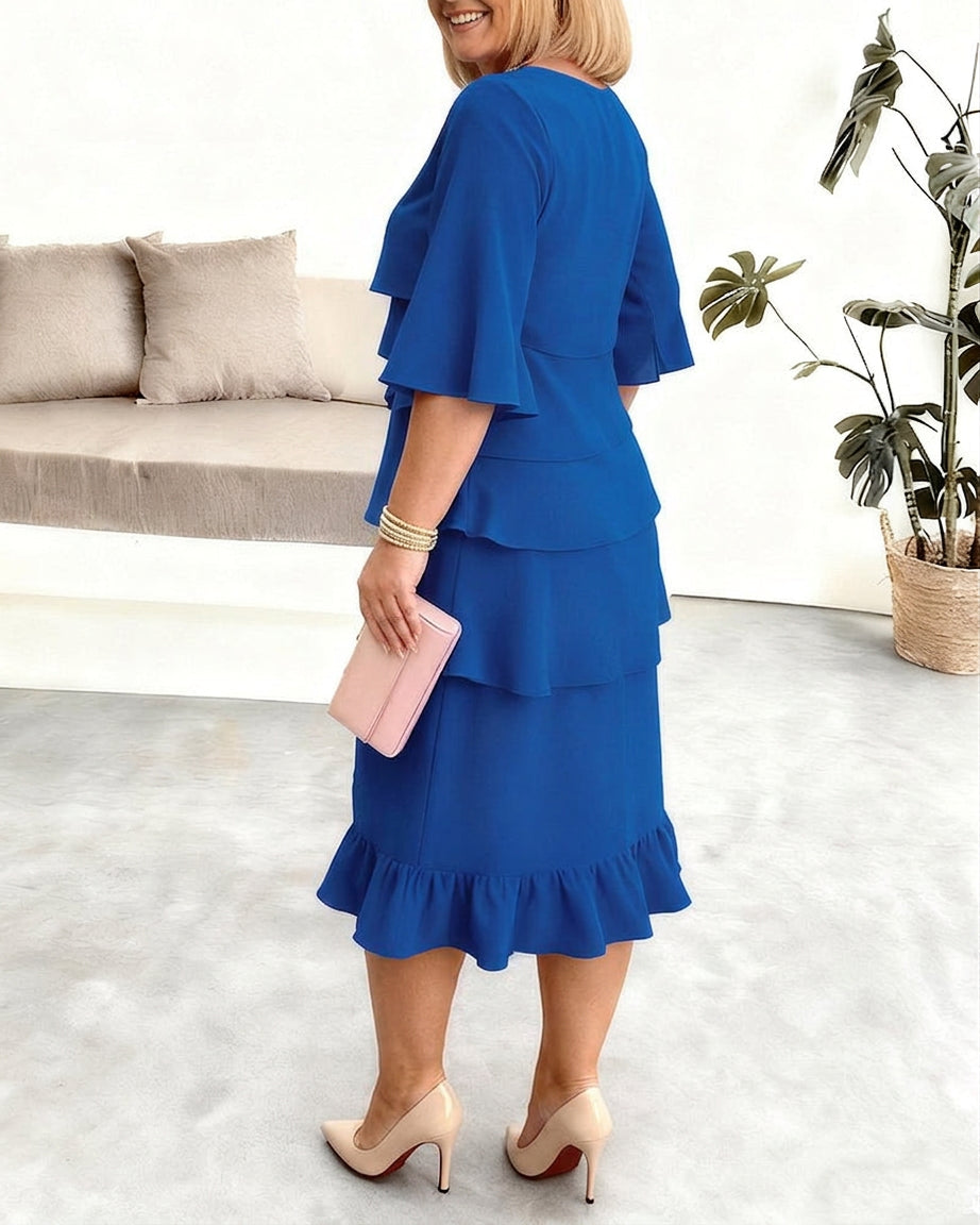 Patricia | Elegant Comfort Ruffle Dress