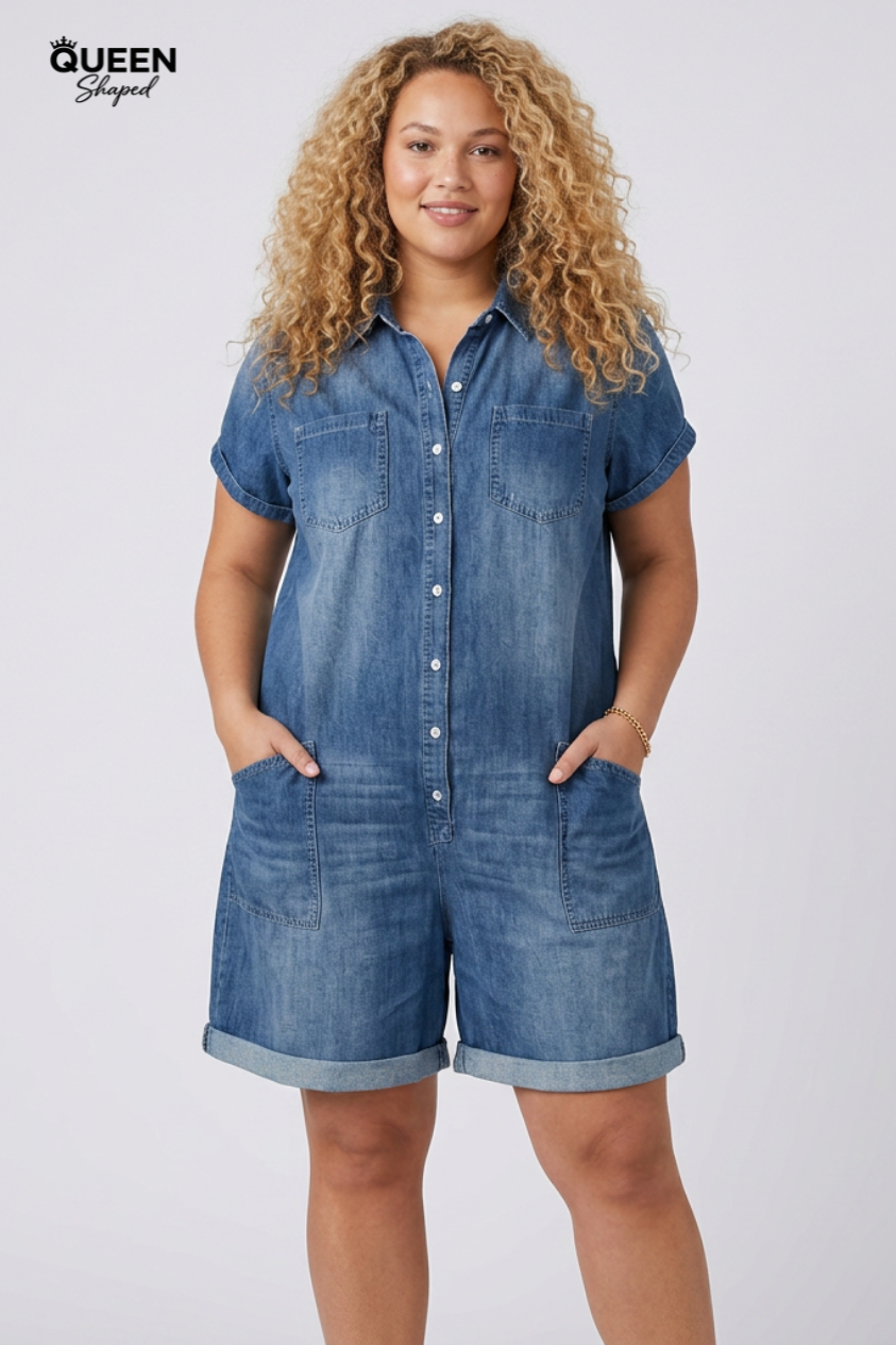 Joan | Vintage Short Overalls