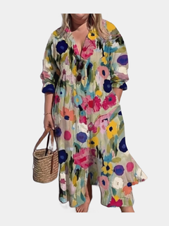 Zariah oversized shirt maxi dress for women - hero