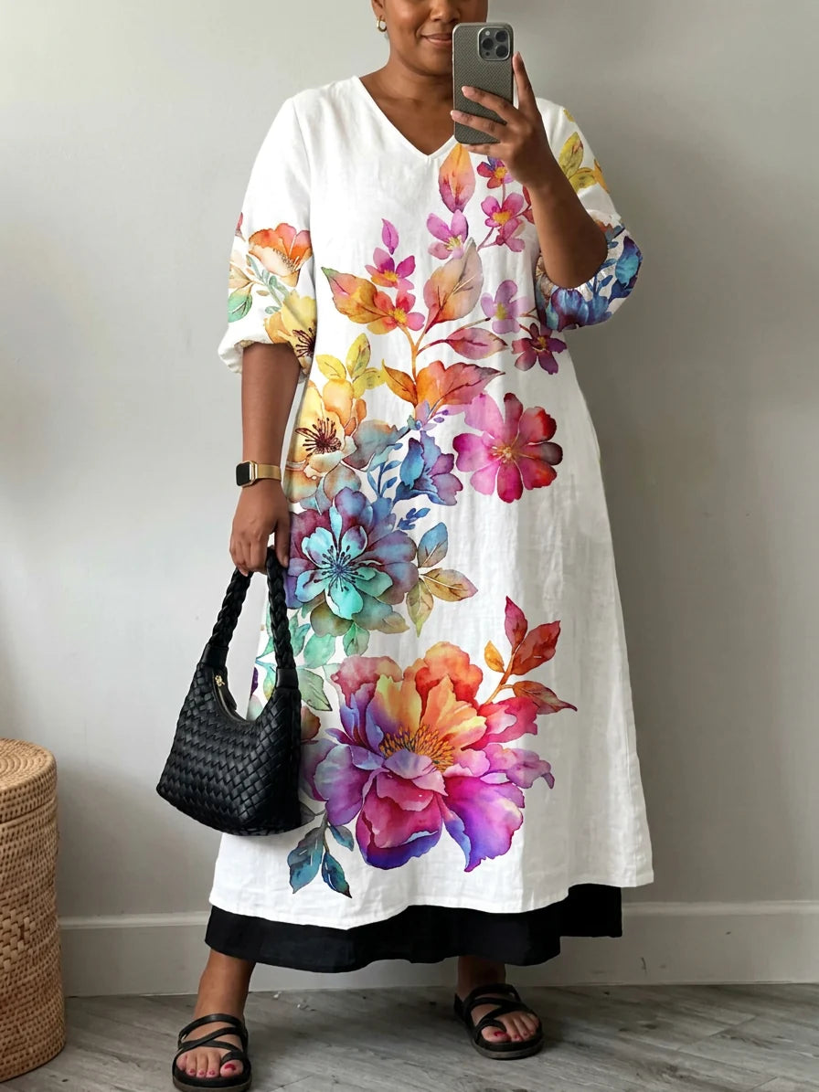 Elegant Printed Dress Sofia
