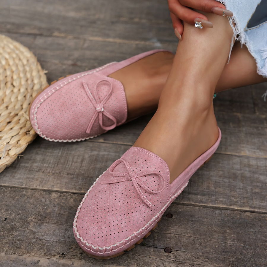 Luna | Backless Moccasin Mules For Women
