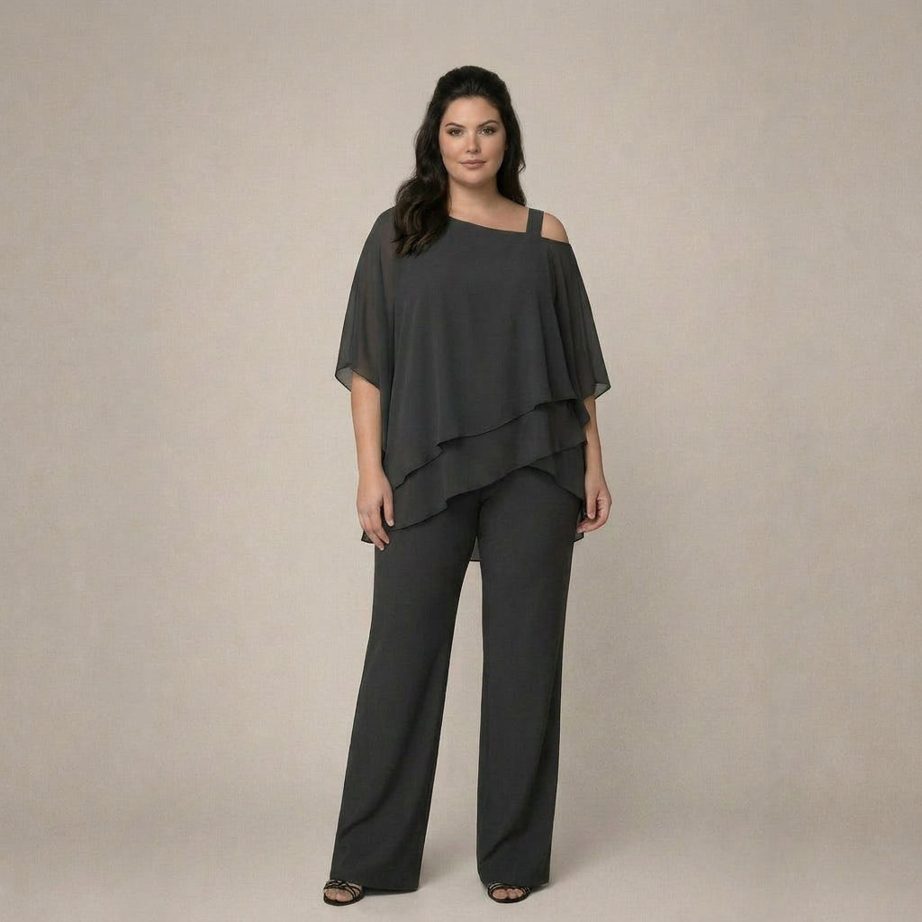 Clara | Elegant Set with Layered Blouse