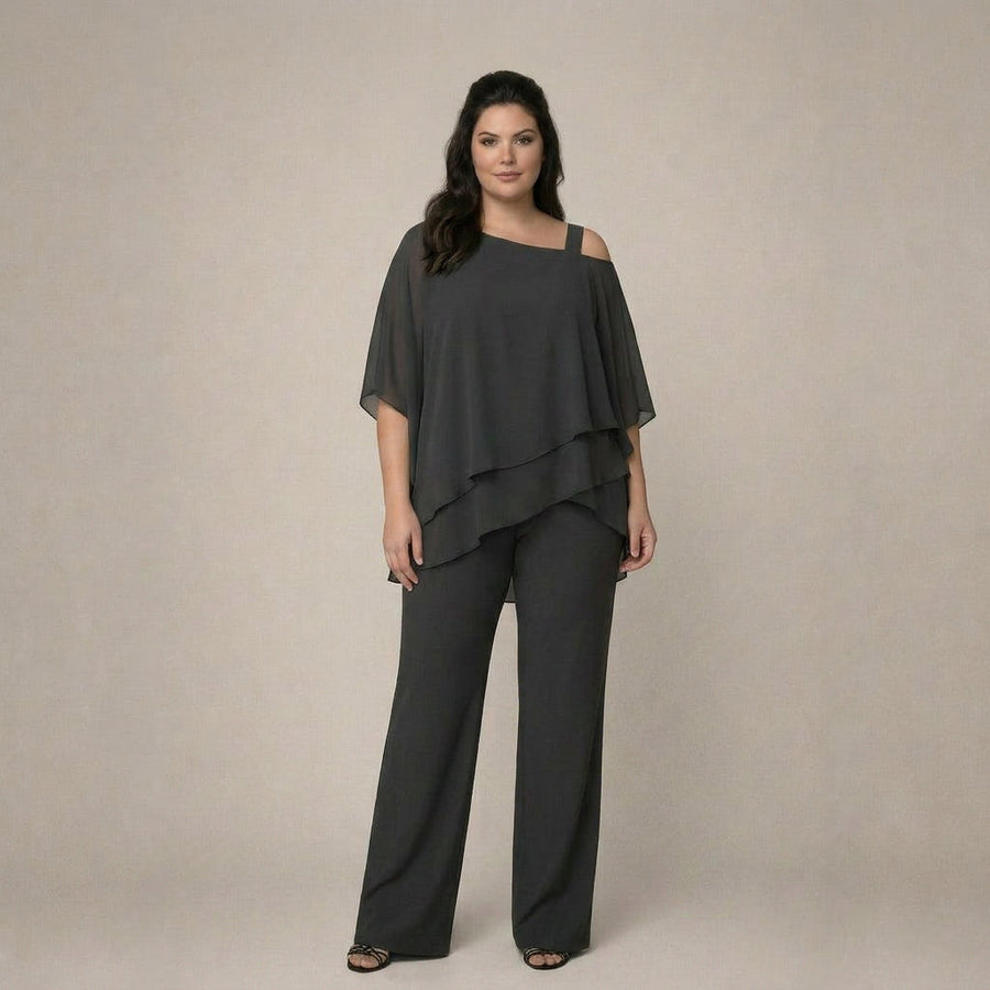 Clara | Elegant Set with Layered Blouse
