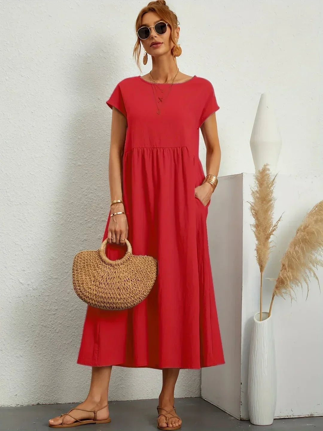 Gabrielle | Flowing Midi Dress For Women