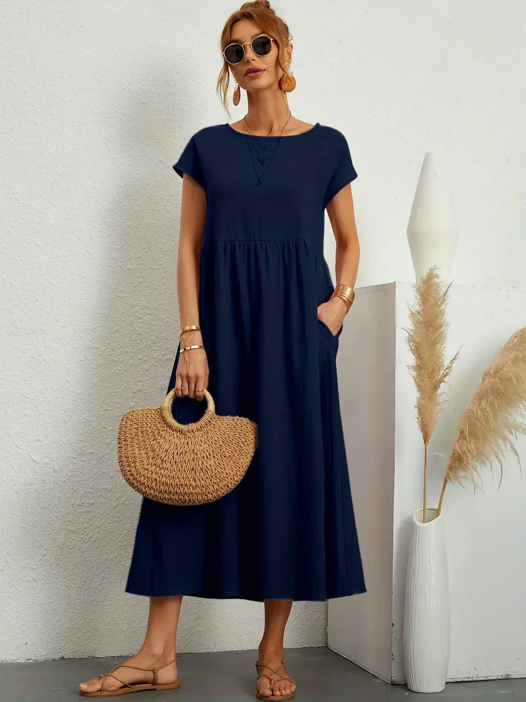 Gabrielle | Flowing Midi Dress For Women