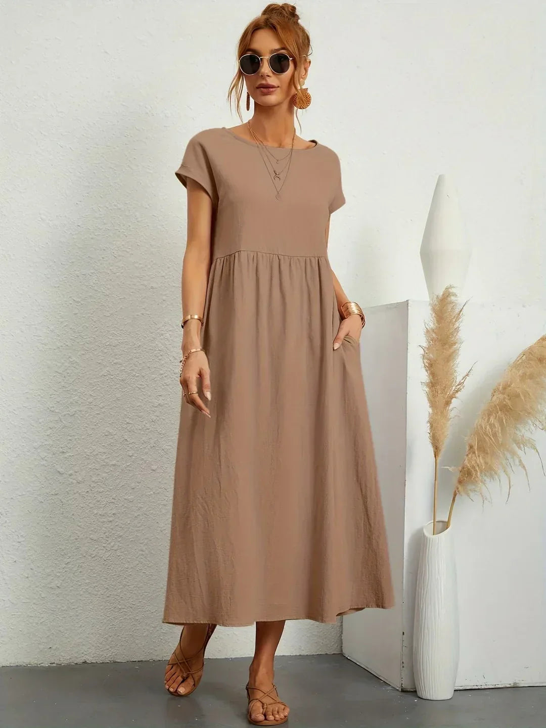 Gabrielle | Flowing Midi Dress For Women