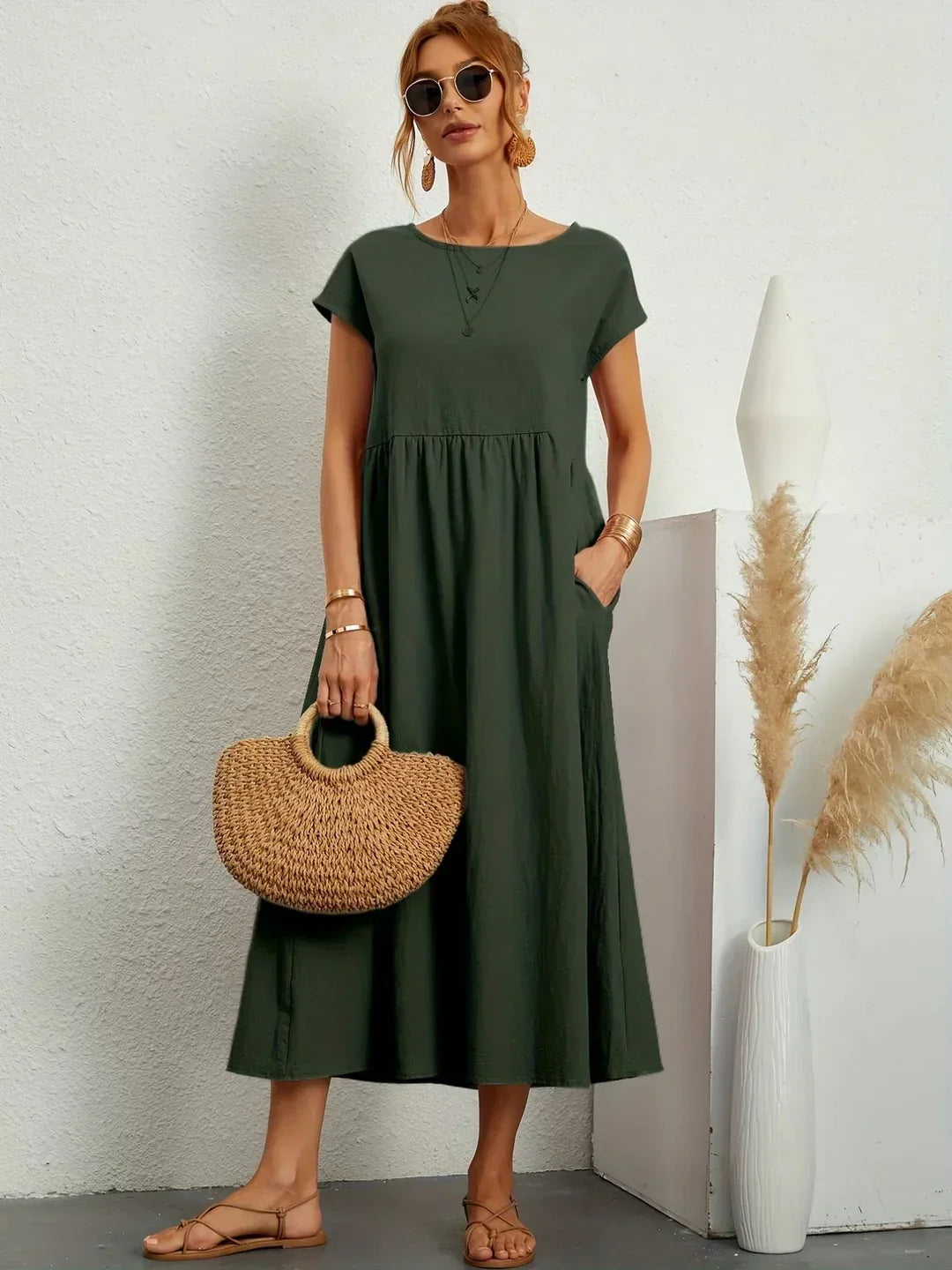 Gabrielle | Flowing Midi Dress For Women