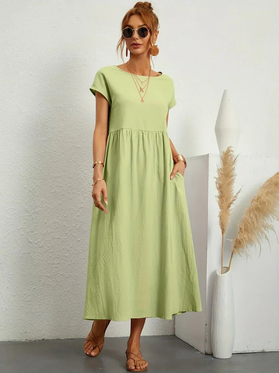Gabrielle | Flowing Midi Dress For Women