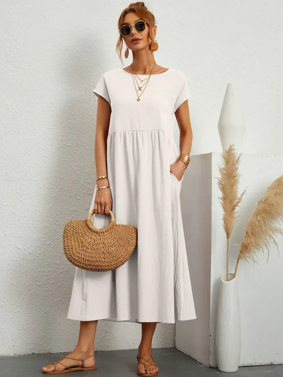 Gabrielle | Flowing Midi Dress For Women