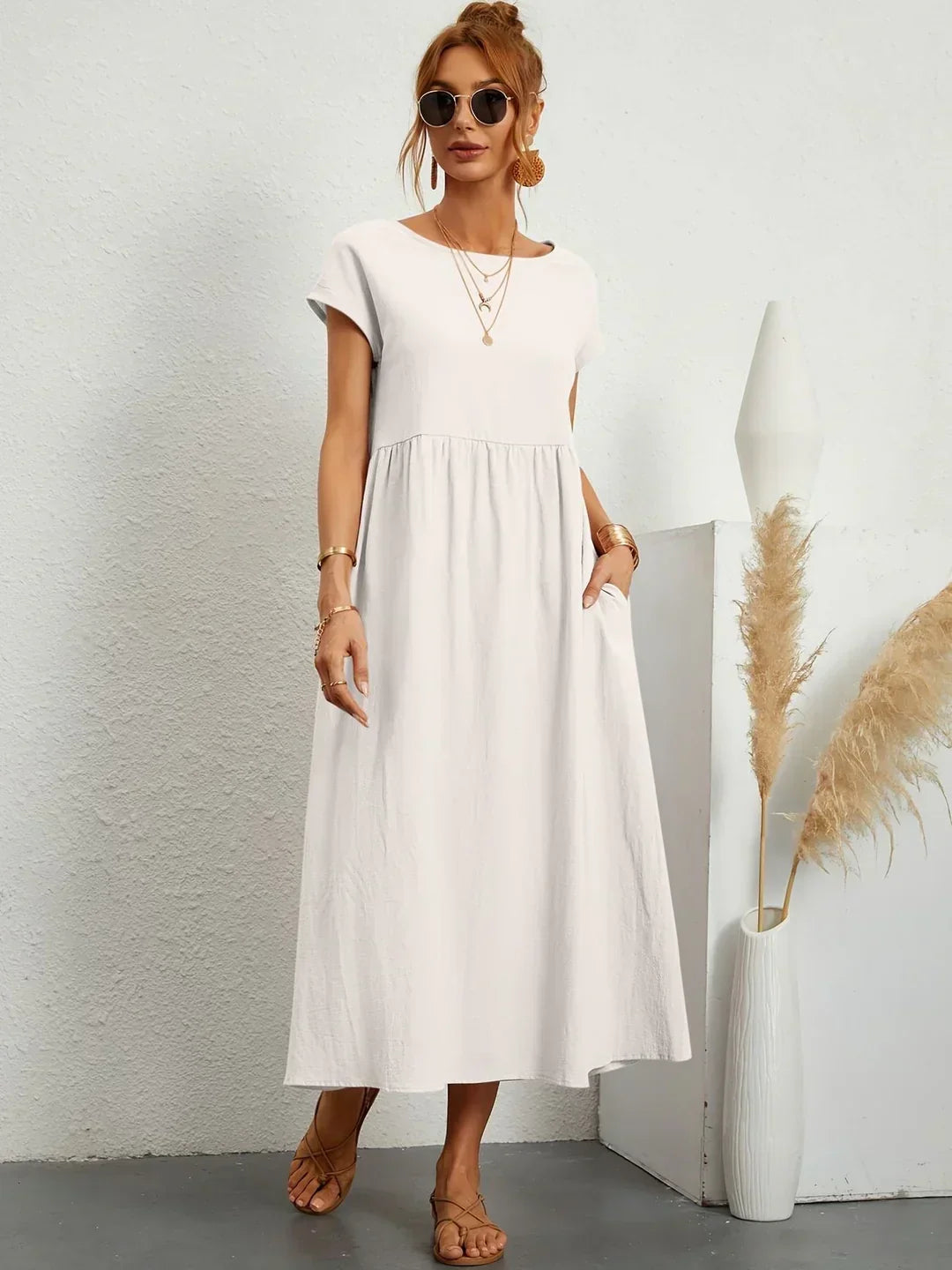 Gabrielle | Flowing Midi Dress For Women