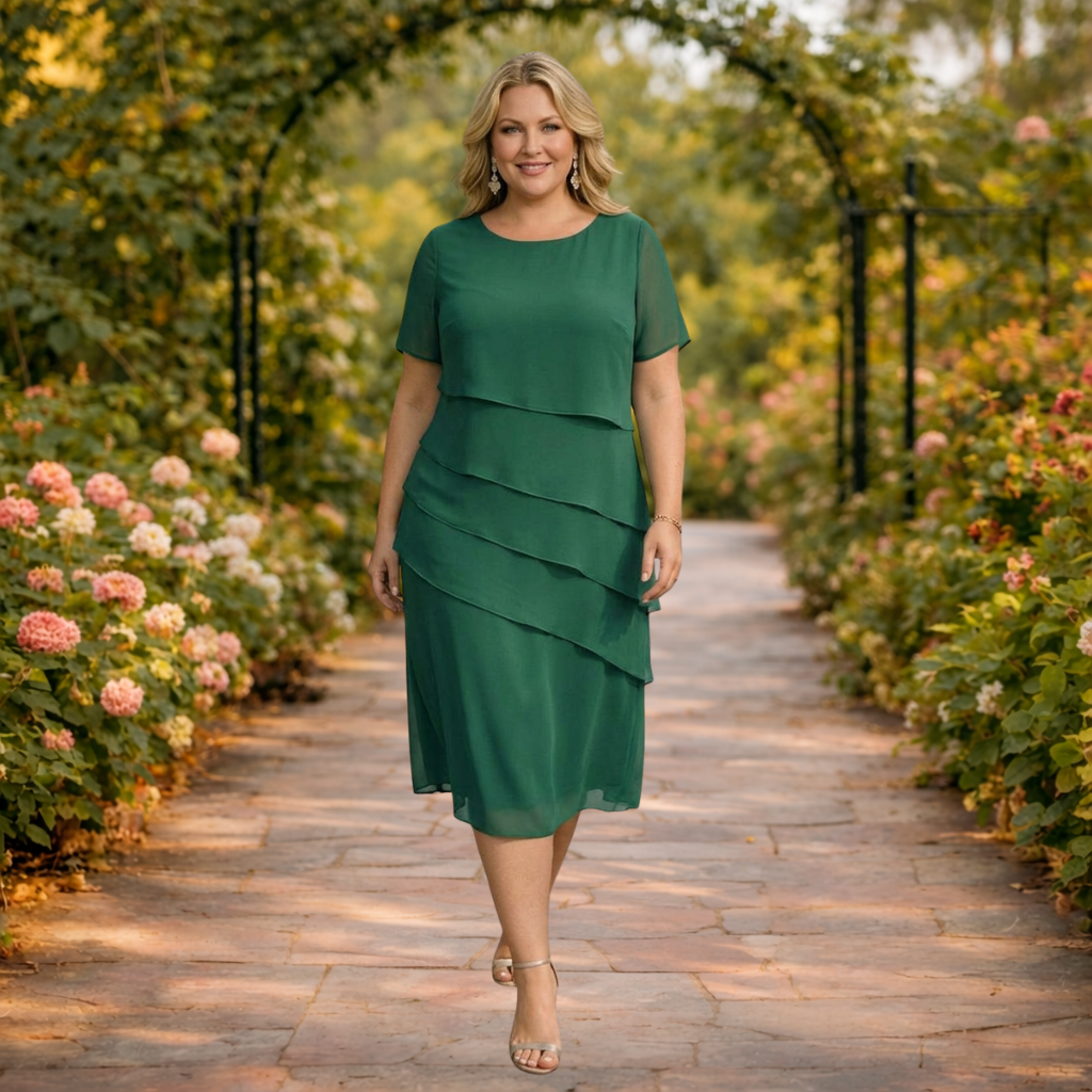 Elena | Layered Midi Dress
