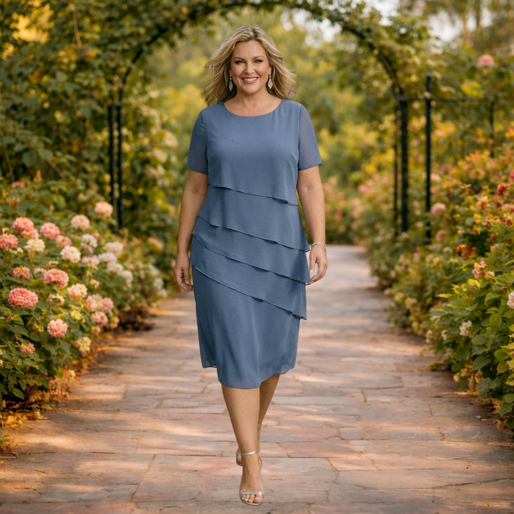 Elena | Layered Midi Dress