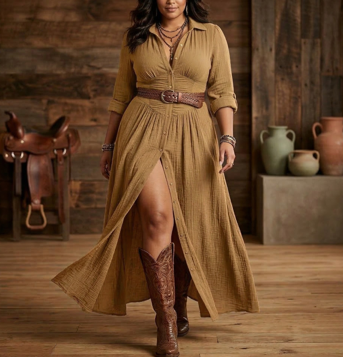 Hayley | Belted Dress