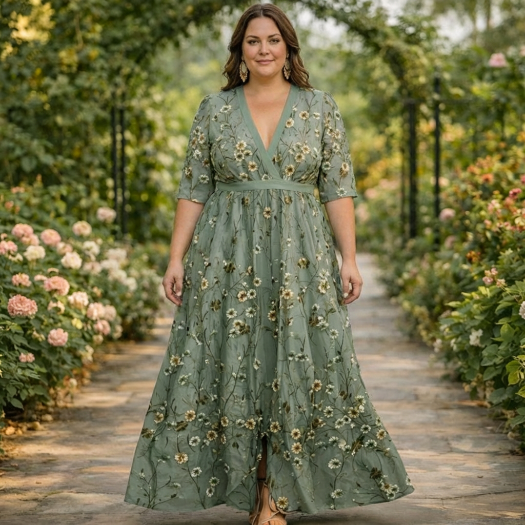 Seraphina | Botanical Elegance Maxi Dress
