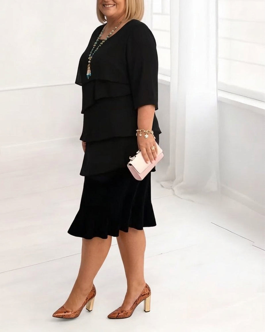 Patricia | Elegant Comfort Ruffle Dress