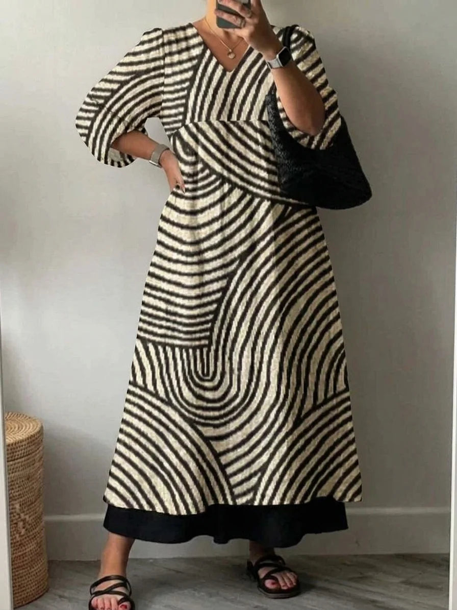 Elegant Printed Dress Karoline