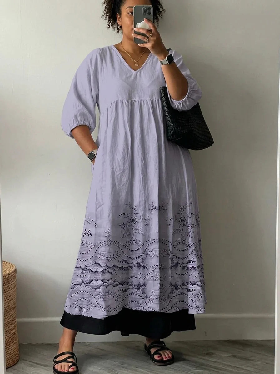 Kelsey Elegant Printed Dress