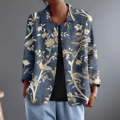 Oriella | Bird And Branch Blouse For Women