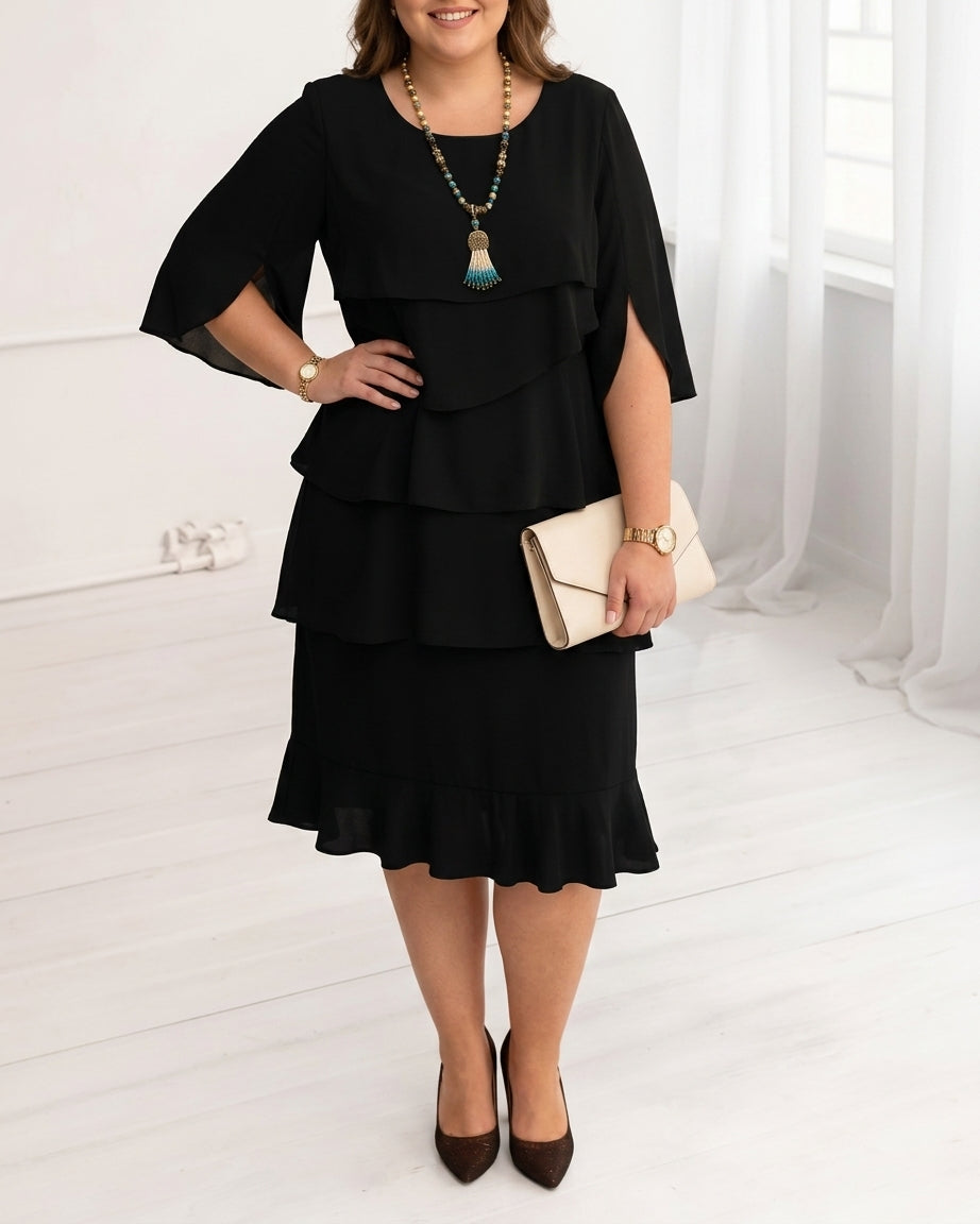 Patricia | Elegant Comfort Ruffle Dress