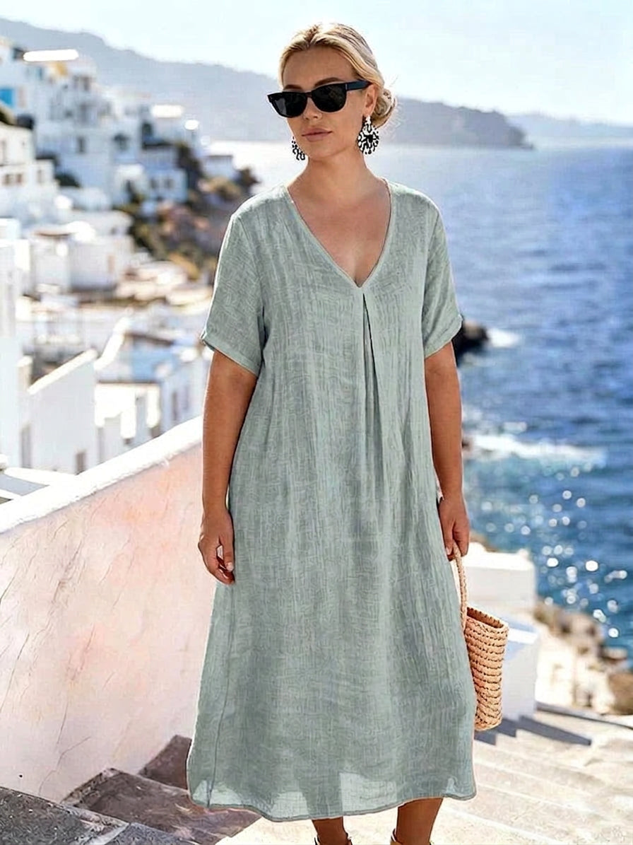 Charlotte V-Neck Dress: Effortless Everyday Grace