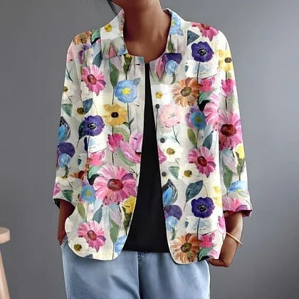 Rosamonde | Painted Daisy Blouse For Women