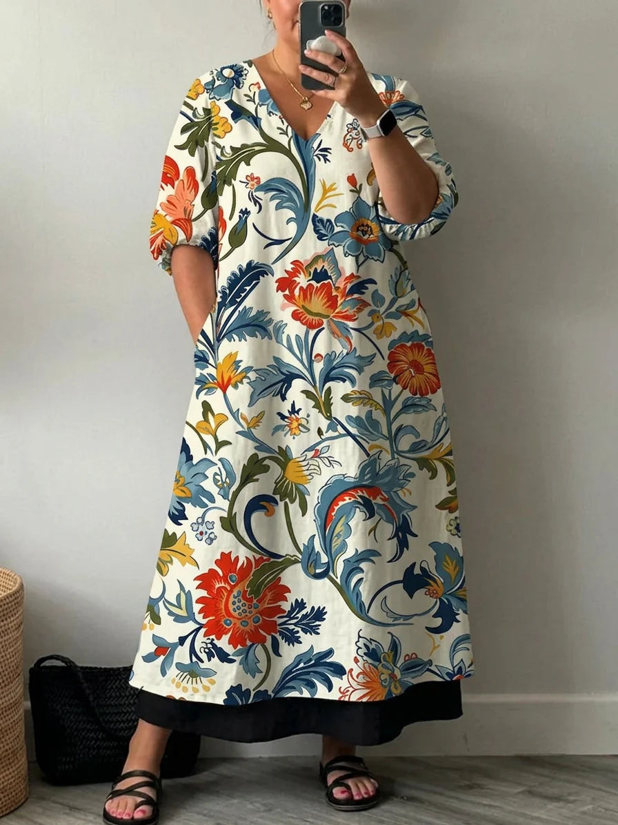 Elegant Printed Dress Carol