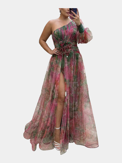 Grace floral pleated maxi dress - hero