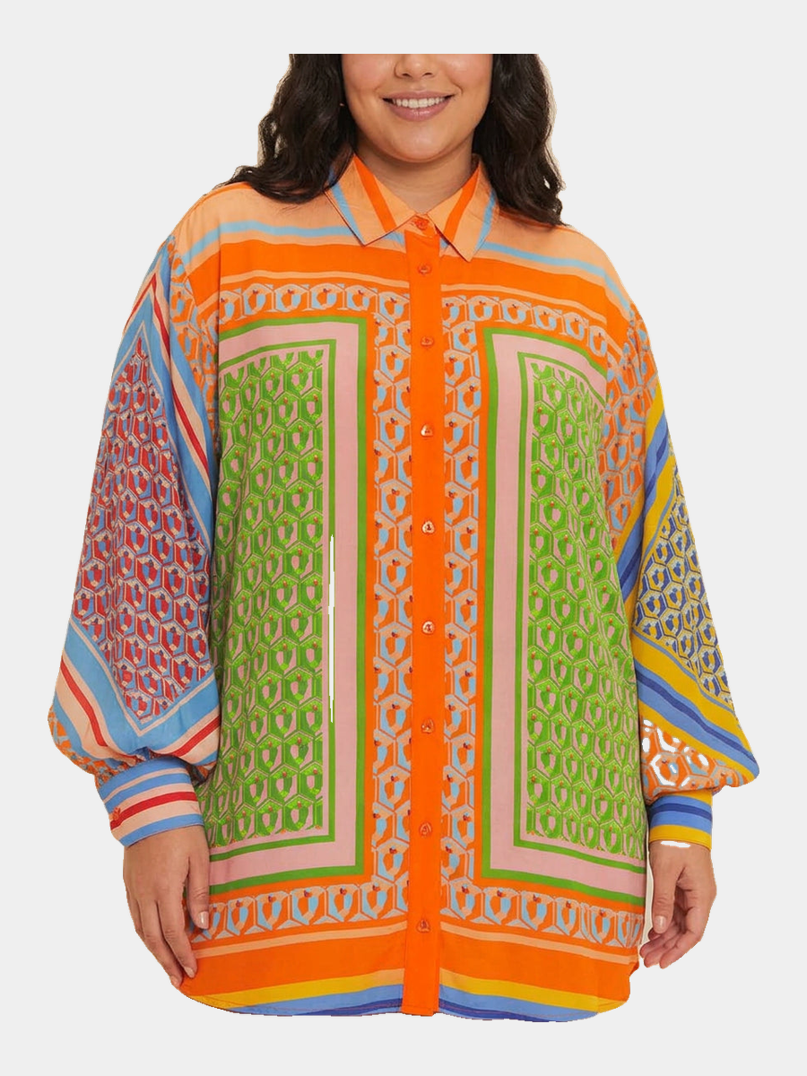 Josephine colourful print shirt - hero