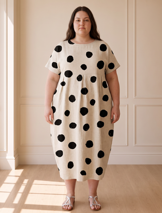 Elnora Floral Summer Dress in White – voorkant