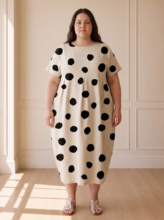 Elnora Floral Summer Dress in White – voorkant