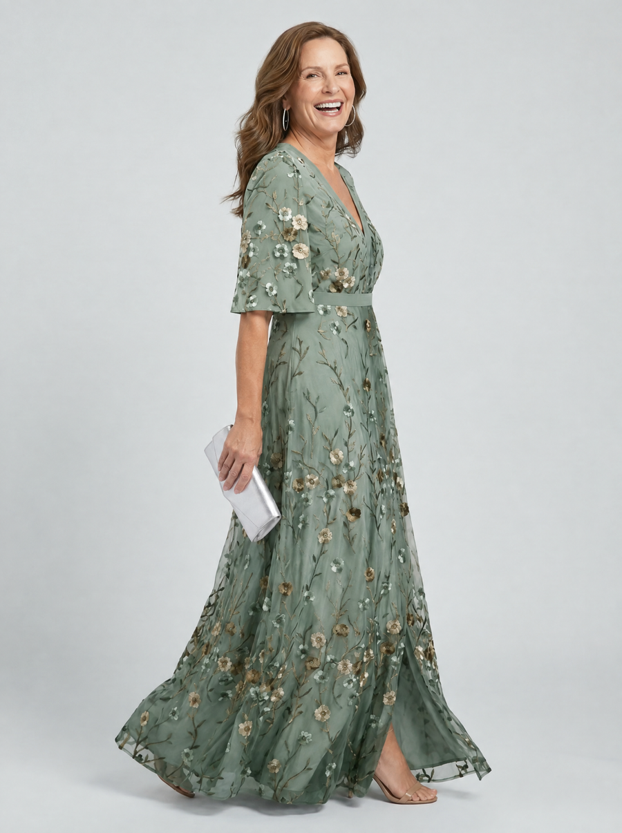 Selora | Halter Bloom Flow Maxi Dress