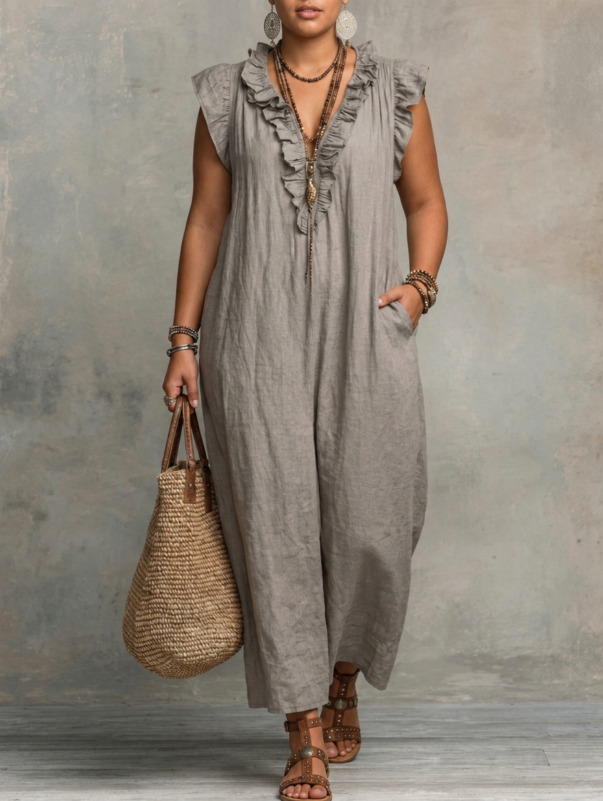 Sienna | Boho Ruffle Maxi Dress