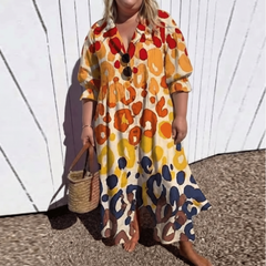 Zariah oversized shirt maxi dress for women - Yellow