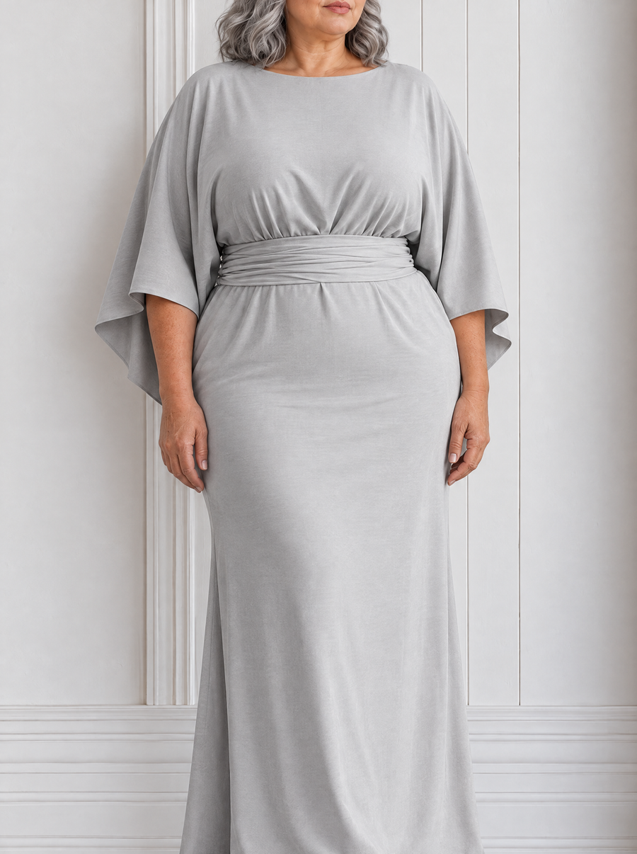 Clara | Elegant V-neck backless sleeve dress