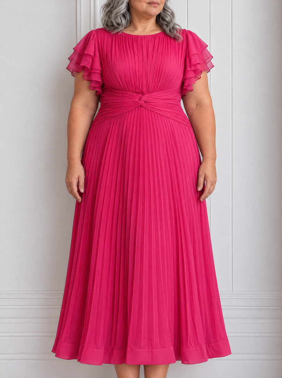 Rory - Pleated Evening Dress