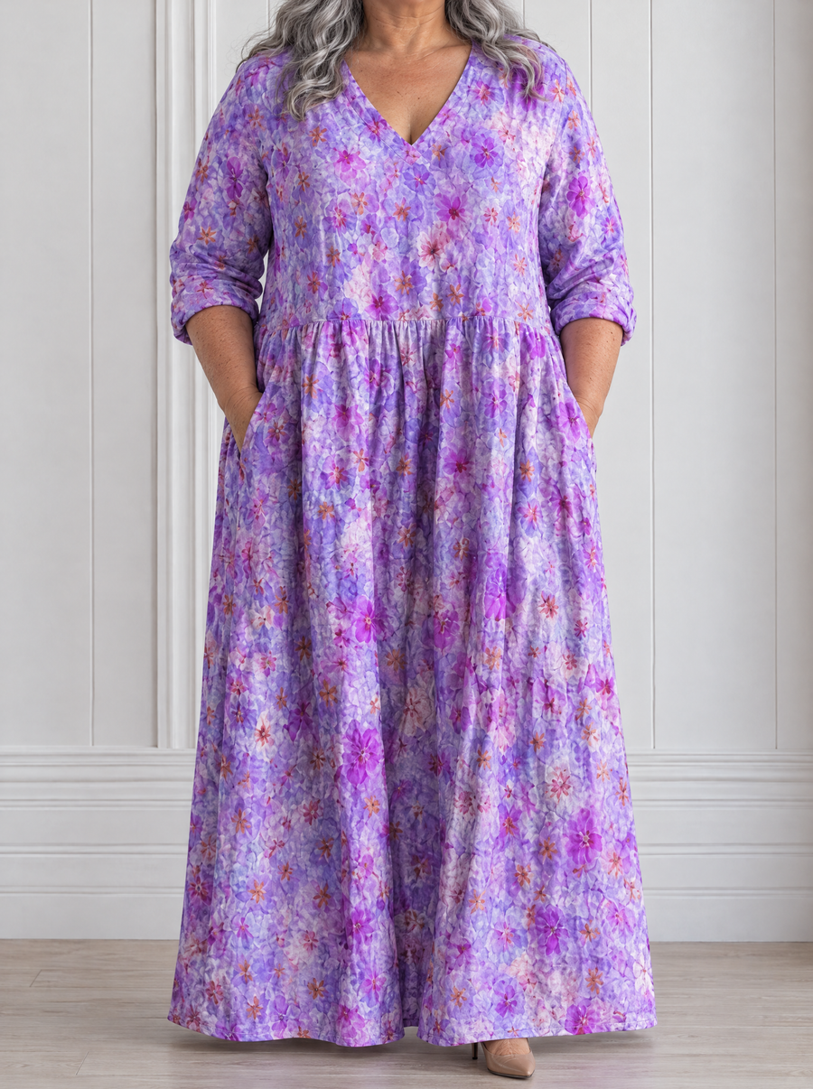 Lilavelle | Lavender Bloom Maxi Dress