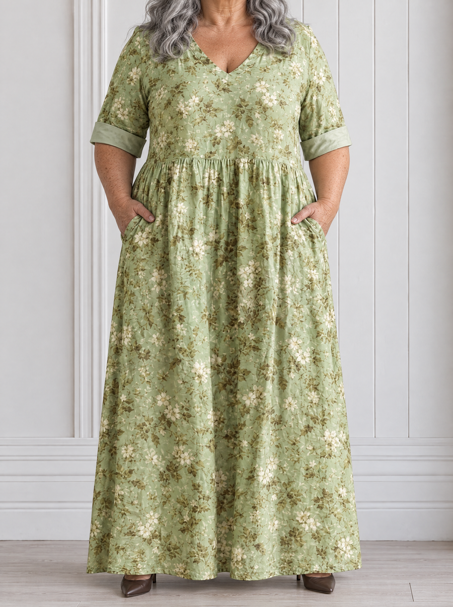 Sylvera | Sage Meadow Maxi Dress