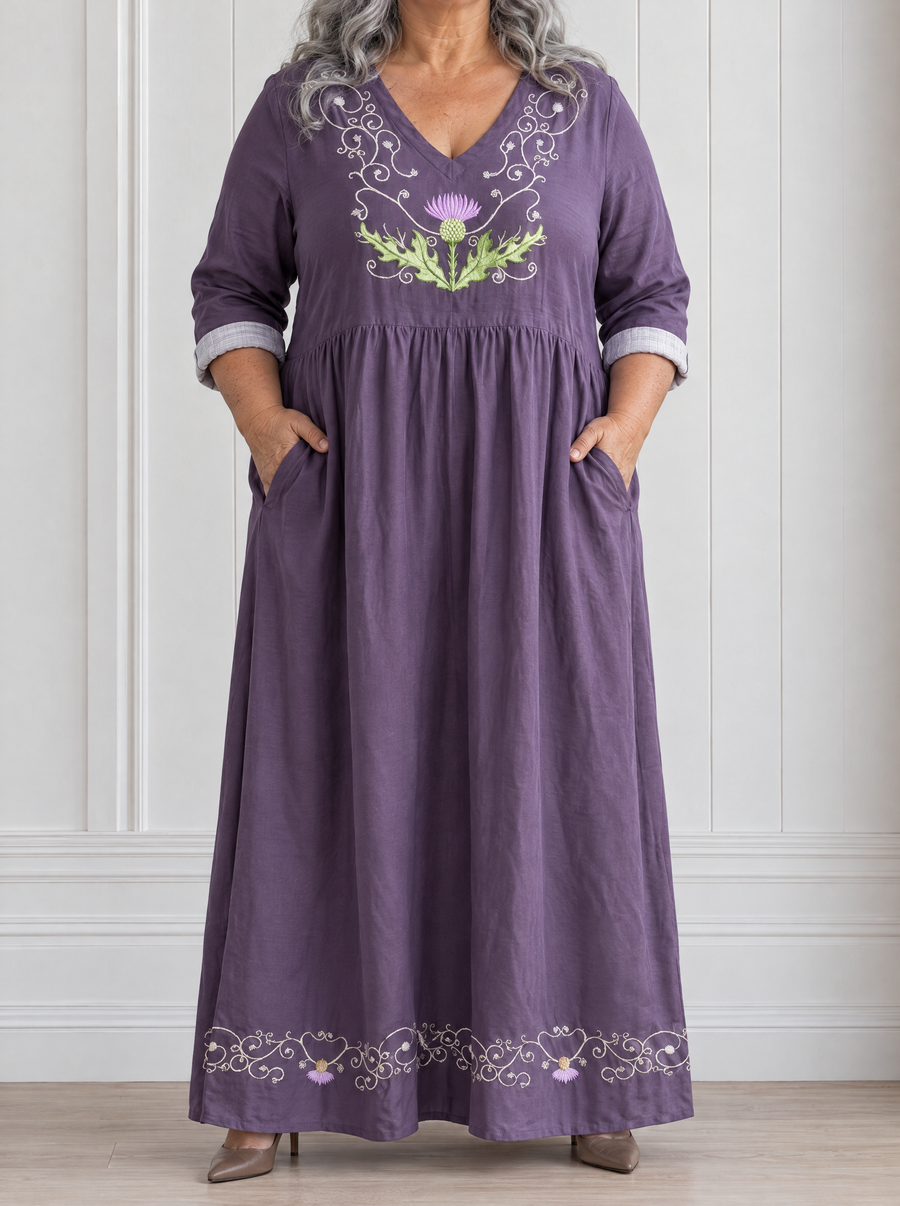 Lavessia | Regal Bloom Maxi Dress